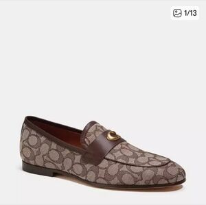 Mens Coach Logo Loafers